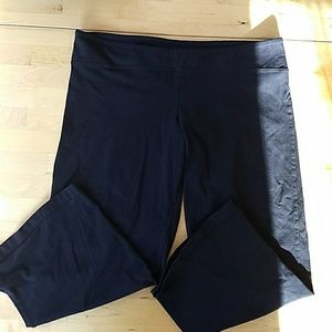 Black Prana Polyester Ankle Pants/Capris